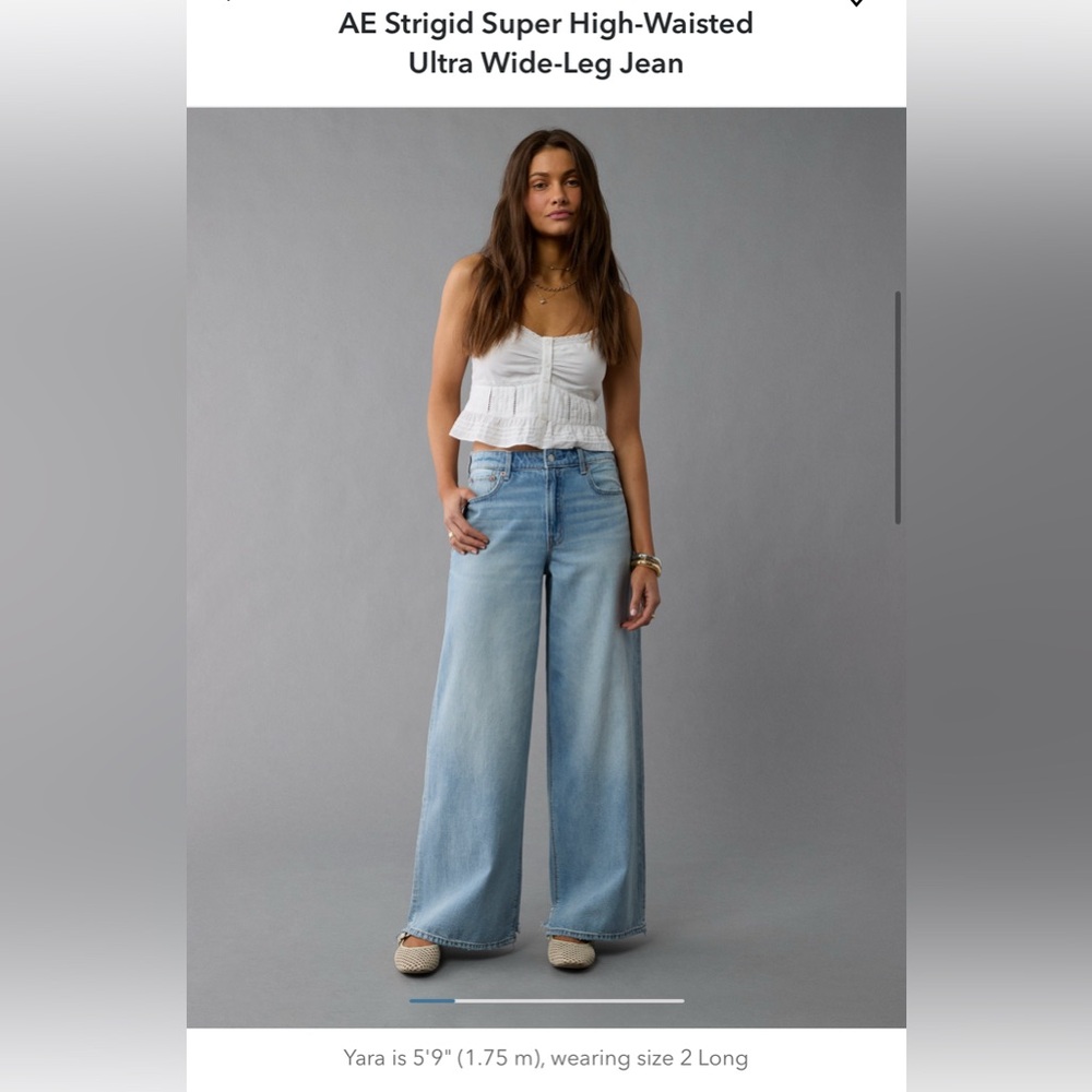 American Eagle Outfitters Wide-Leg Jeans NEW